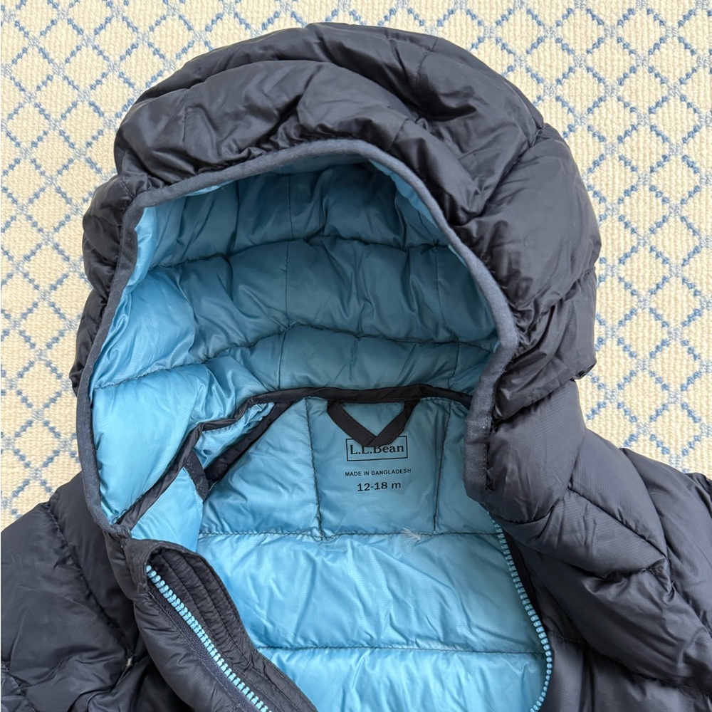 LL Bean 12-18 month navy snowsuit